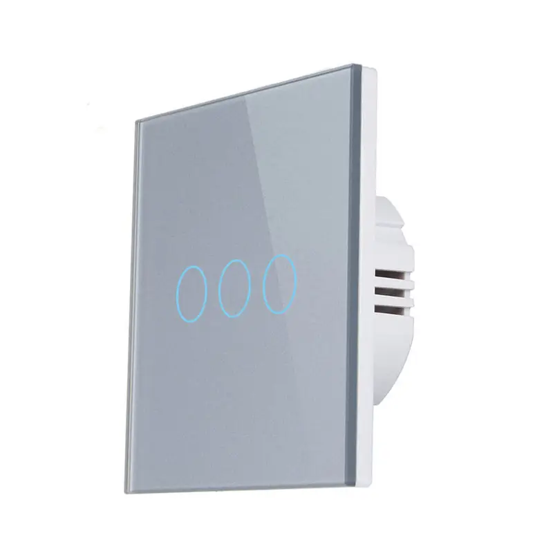 European and British Standard 86 Type Graffiti Zigbee Smart 1234 Circuit Touch Switch Tempered Glass Cross-Border Supply
