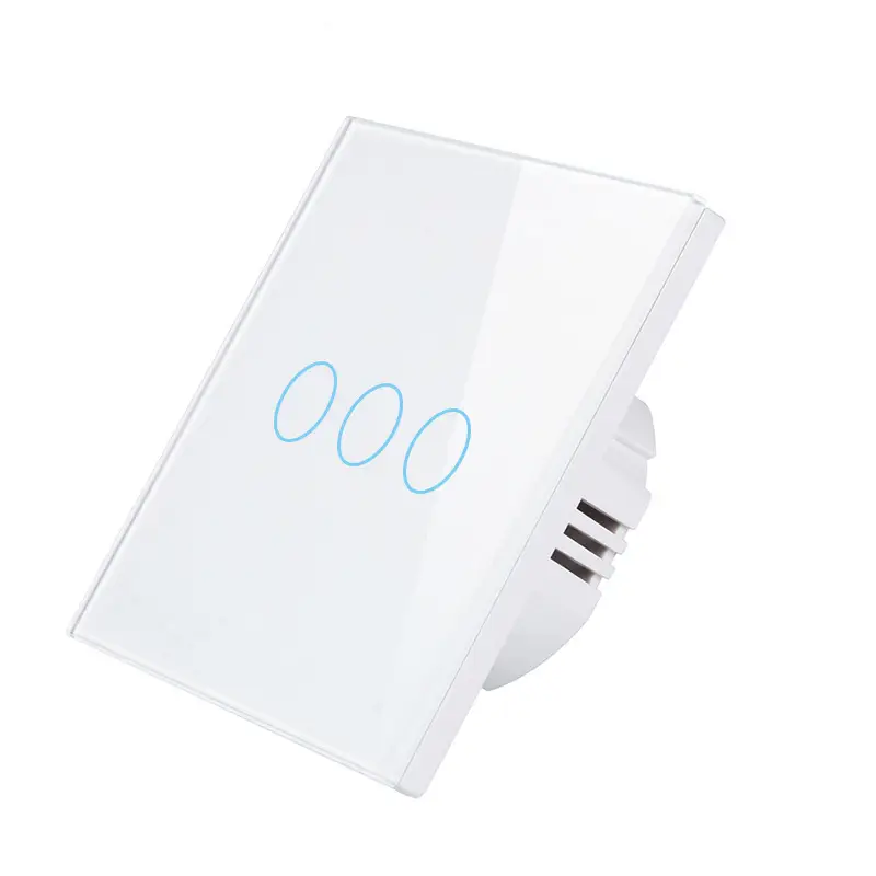European and British Standard 86 Type Graffiti Zigbee Smart 1234 Circuit Touch Switch Tempered Glass Cross-Border Supply