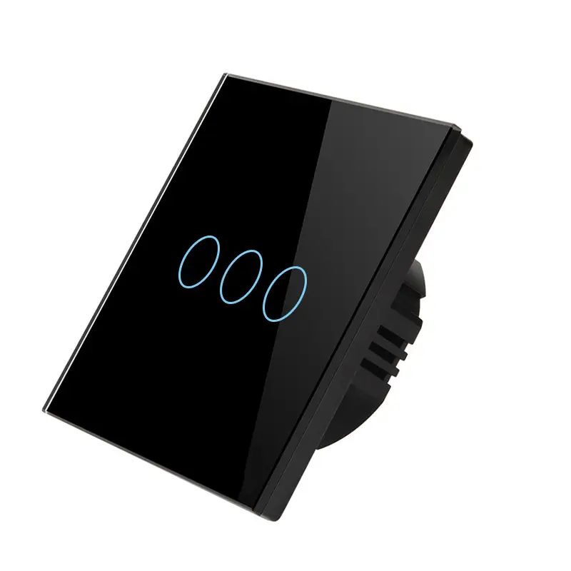 European and British Standard 86 Type Graffiti Zigbee Smart 1234 Circuit Touch Switch Tempered Glass Cross-Border Supply