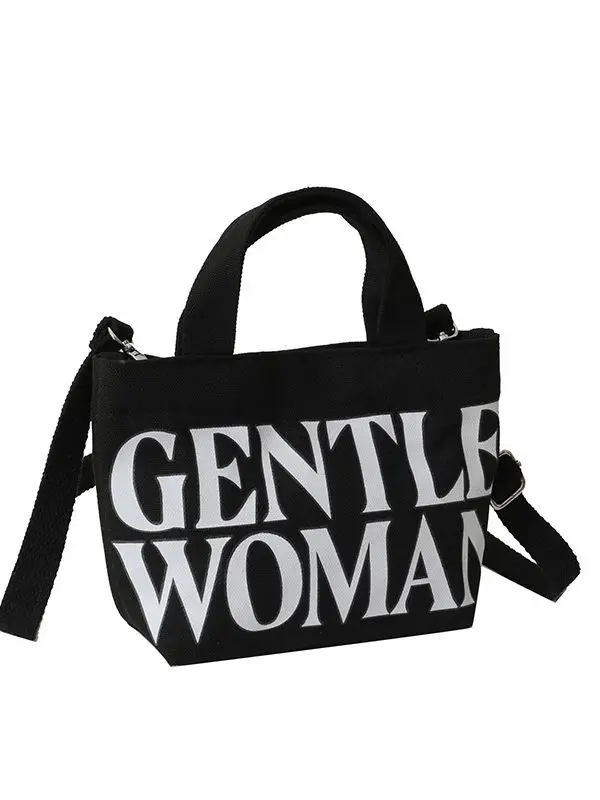 Gentle Woman Double Letter Print Mini Veggie Basket Bag - Image 9