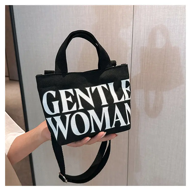 Gentle Woman Double Letter Print Mini Veggie Basket Bag — feature 16