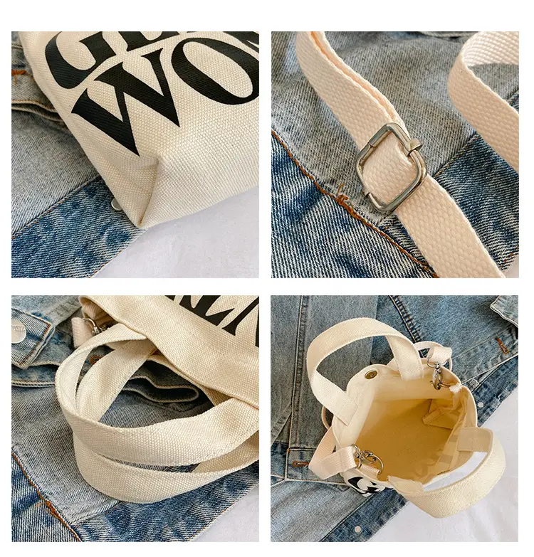 Gentle Woman Double Letter Print Mini Veggie Basket Bag — feature 8