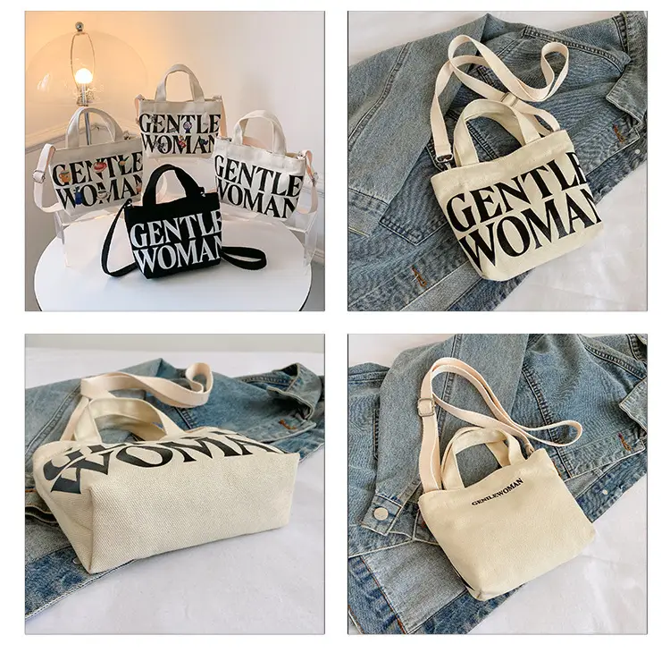 Gentle Woman Double Letter Print Mini Veggie Basket Bag — feature 9