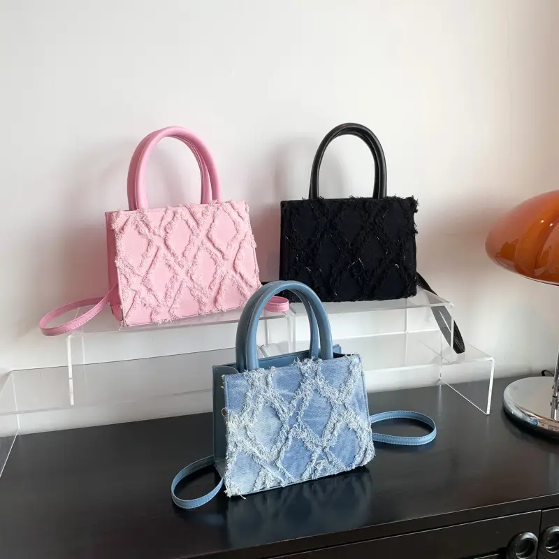 Black Lace Embroidered Women's Tote Bag 2023 - Image 4