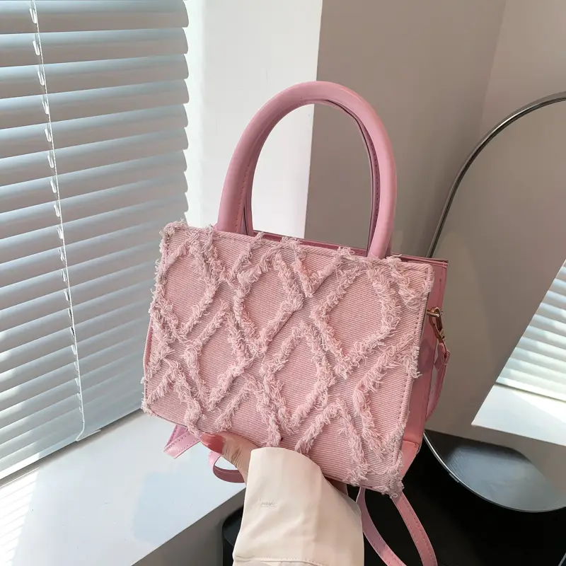 Black Lace Embroidered Women's Tote Bag 2023 - Image 6