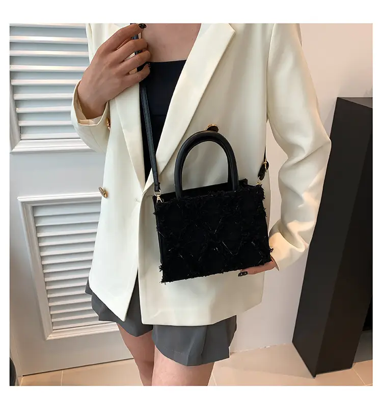 Black Lace Embroidered Women's Tote Bag 2023 — feature 16