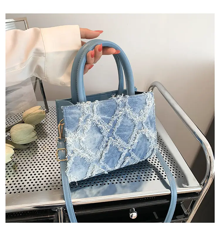 Black Lace Embroidered Women's Tote Bag 2023 - Image 3