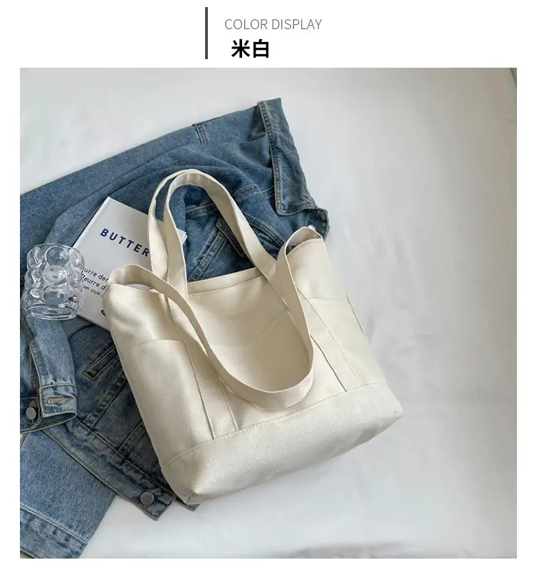 Black Canvas College Student Crossbody Bag — feature 11
