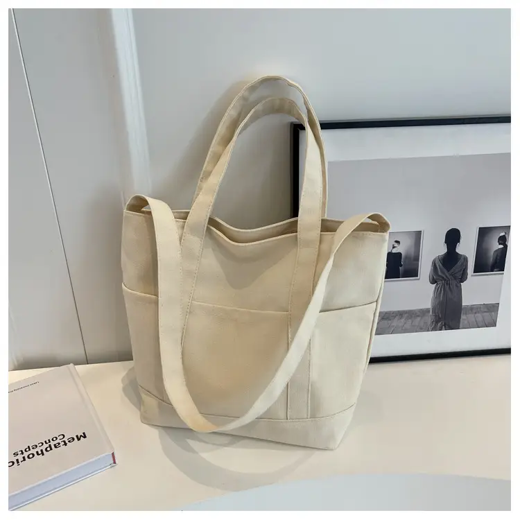 Black Canvas College Student Crossbody Bag — feature 33