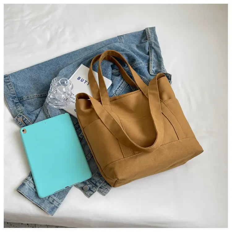 Black Canvas College Student Crossbody Bag — feature 37