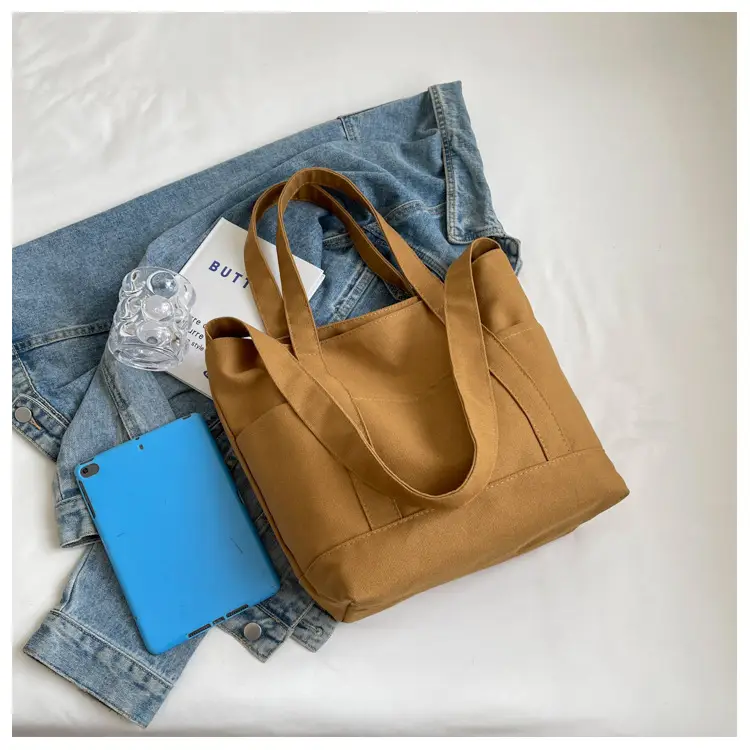 Black Canvas College Student Crossbody Bag — feature 38