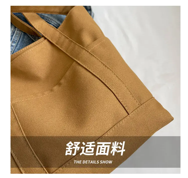 Black Canvas College Student Crossbody Bag — feature 4