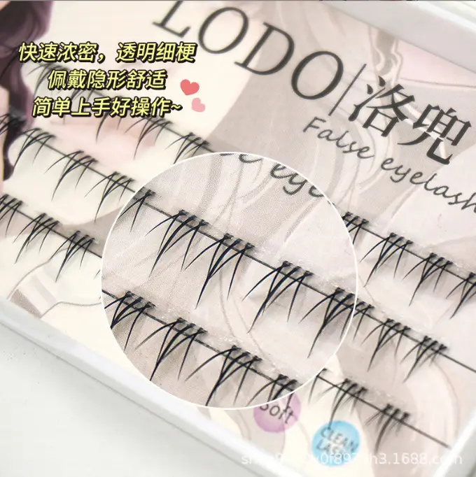 Cat Genie False Eyelashes for Women Pink Plaid - Image 3