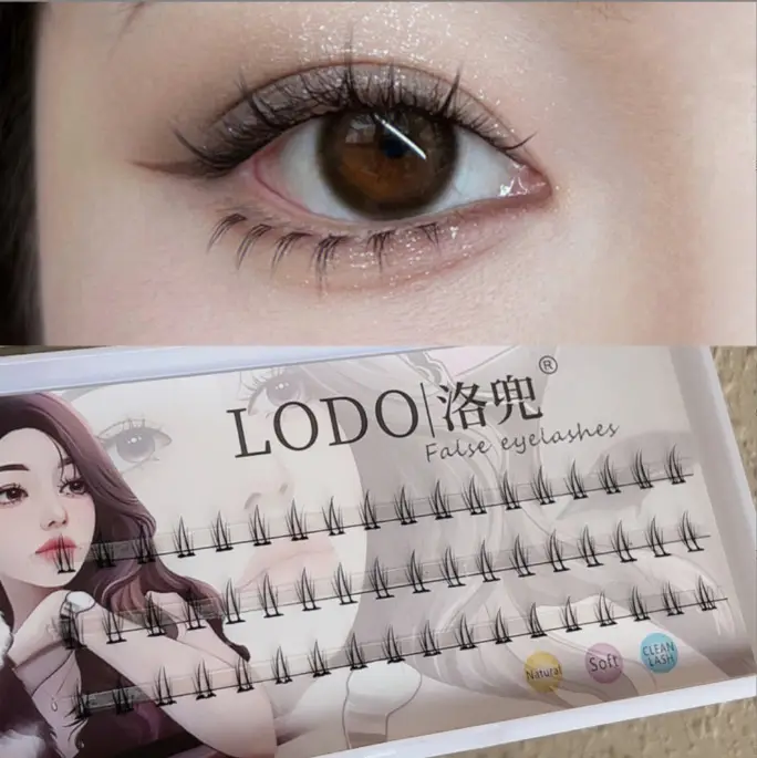 Cat Genie False Eyelashes for Women Pink Plaid - Image 4