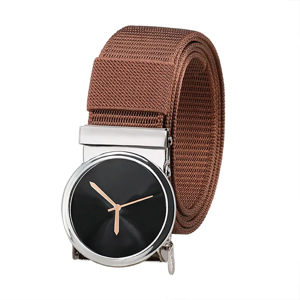 Men's Green Nylon Belt Watch with Automatic Buckle - Image 6