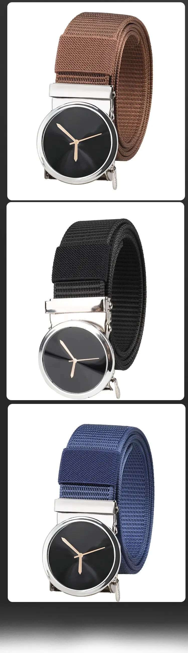 Men's Green Nylon Belt Watch with Automatic Buckle โ feature 10