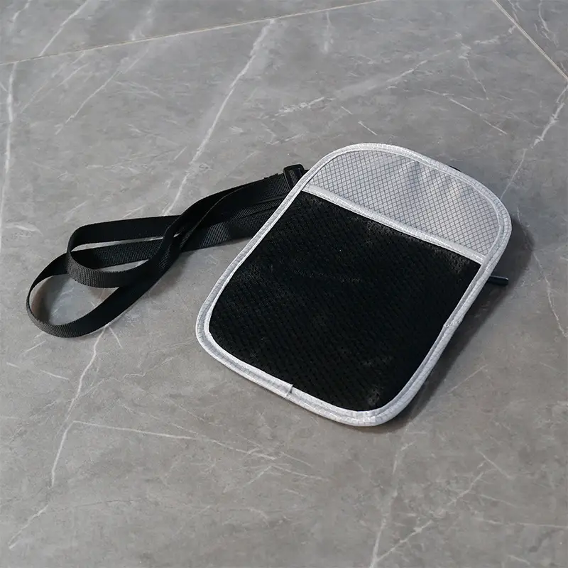 Blue RFID Shoulder Passport Bag with Clear Pocket — feature 29