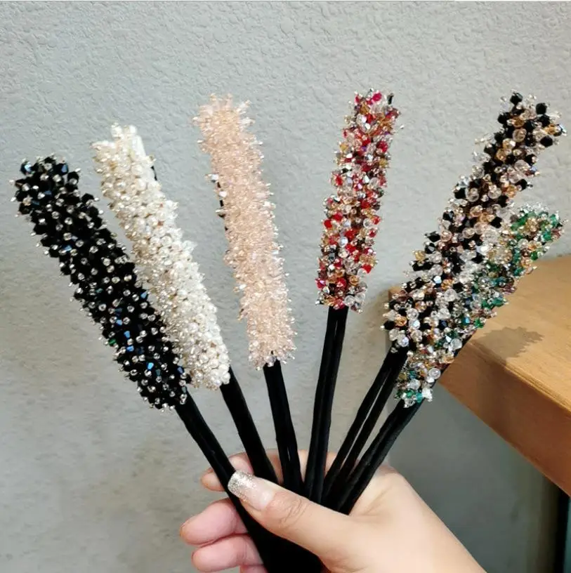 Crystal Pearl Hair Clip for Half-Updo & Voluminous Bun - Image 10