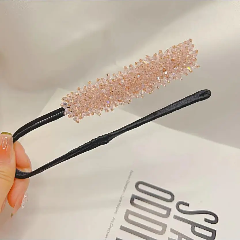 Crystal Pearl Hair Clip for Half-Updo & Voluminous Bun - Image 6