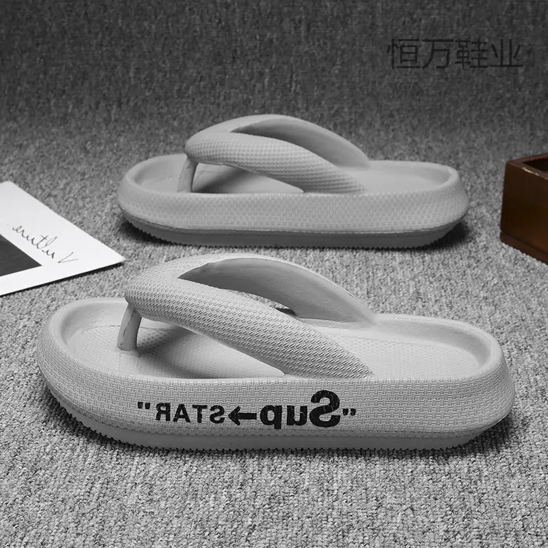 Fujian big factory slippers men's summer wear soft bottom shit feeling clip flip-flops Vietnam foreign trade beach cool - Image 4