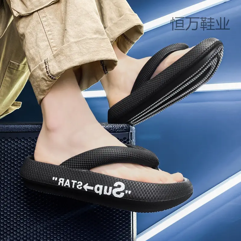 Fujian big factory slippers men's summer wear soft bottom shit feeling clip flip-flops Vietnam foreign trade beach cool - Image 5
