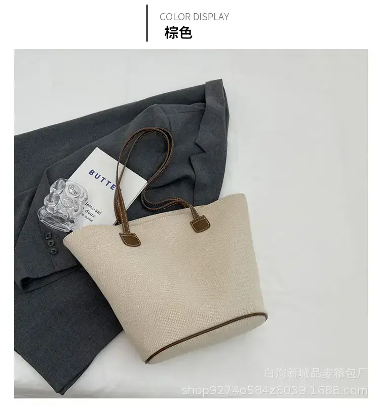 Women's New 2023 Canvas Shoulder Bag Large Capacity — feature 12