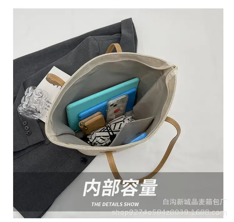 Women's New 2023 Canvas Shoulder Bag Large Capacity — feature 7