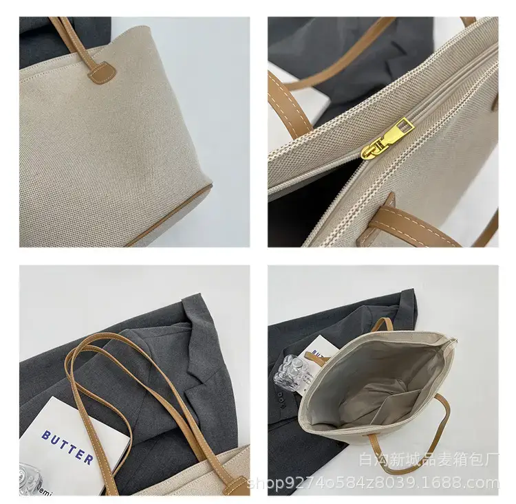 Women's New 2023 Canvas Shoulder Bag Large Capacity — feature 8