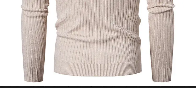 Men's Royal Blue High Collar Twist Knit Sweater — feature 15