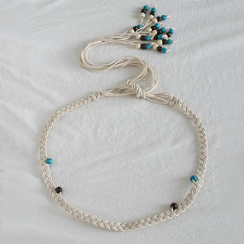Bohemian Wax Rope Knot Belt for Women - Image 3