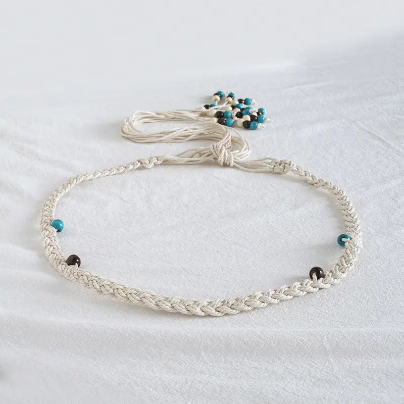 Bohemian Wax Rope Knot Belt for Women - Image 9