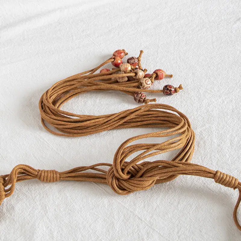 Bohemian Wax Rope Knot Belt for Women — feature 19