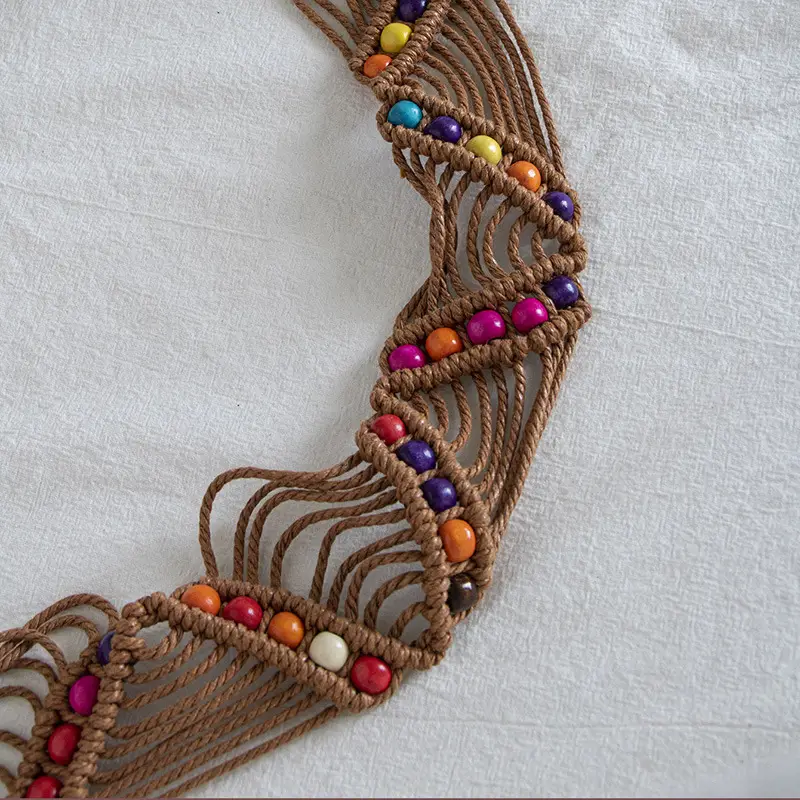 Bohemian Wax Rope Knot Belt for Women — feature 3