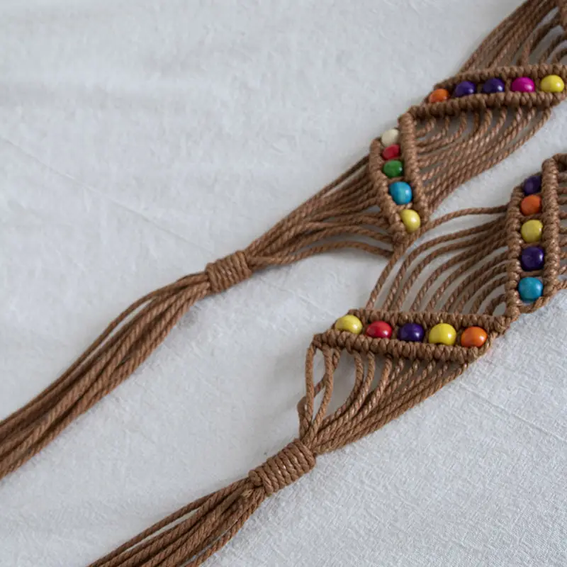 Bohemian Wax Rope Knot Belt for Women — feature 4