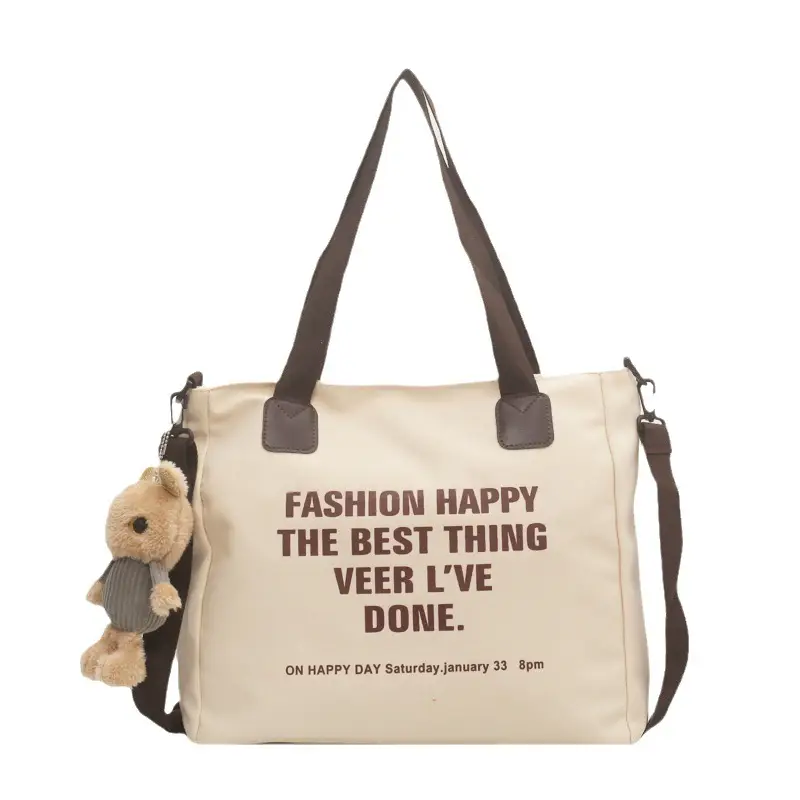 Canvas College Student Shoulder Bag 2023 Large Capacity - Image 8
