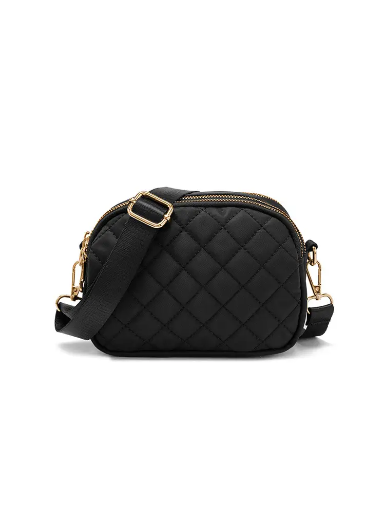Women's Black Quilted Crossbody Bag 2024 - Image 6