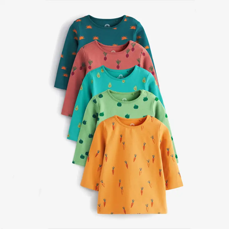 Yellow Printed Long Sleeve T-Shirt for Boys - Image 5