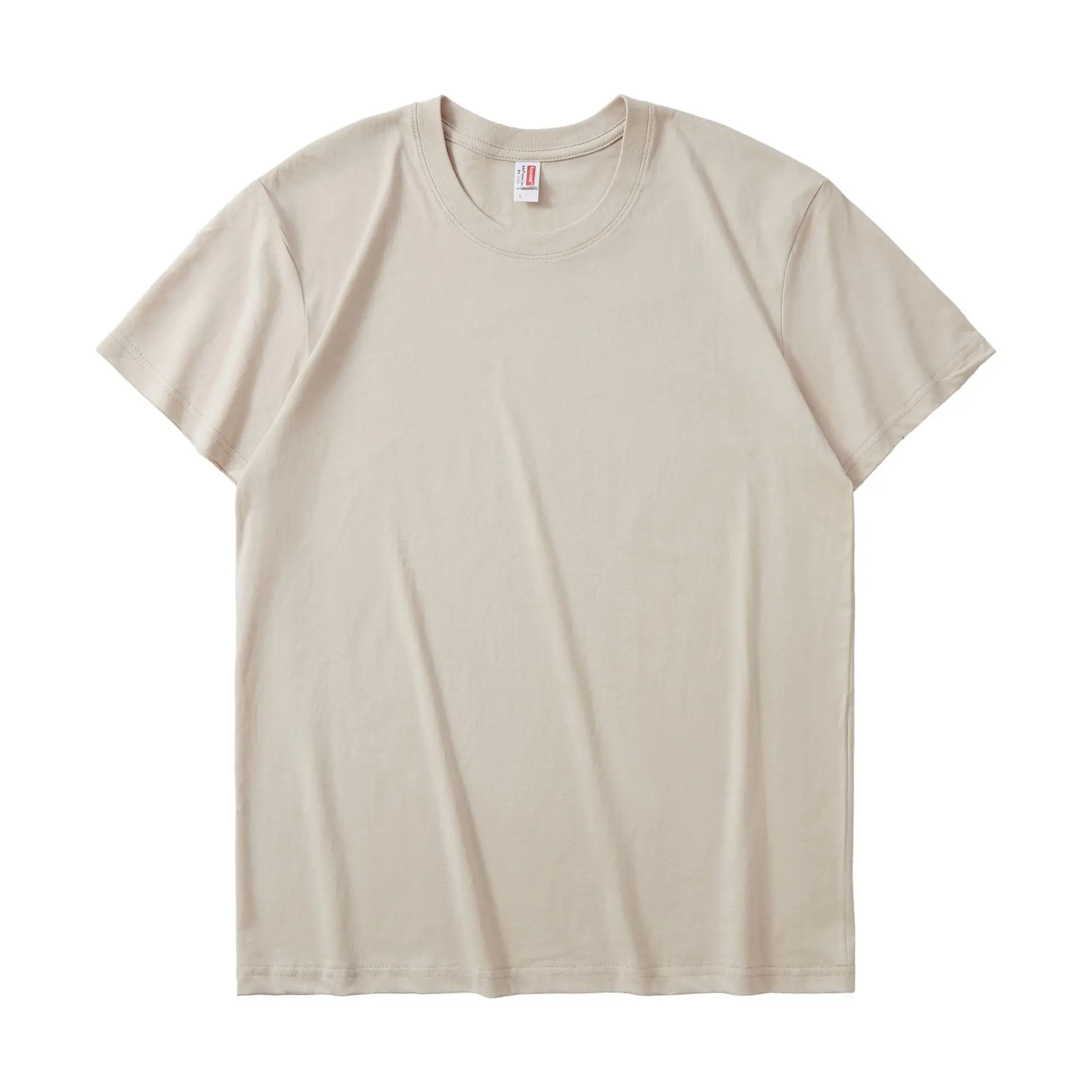 Men Grey Cotton T-Shirt 26 Count Round Neck Short Sleeve - Image 9