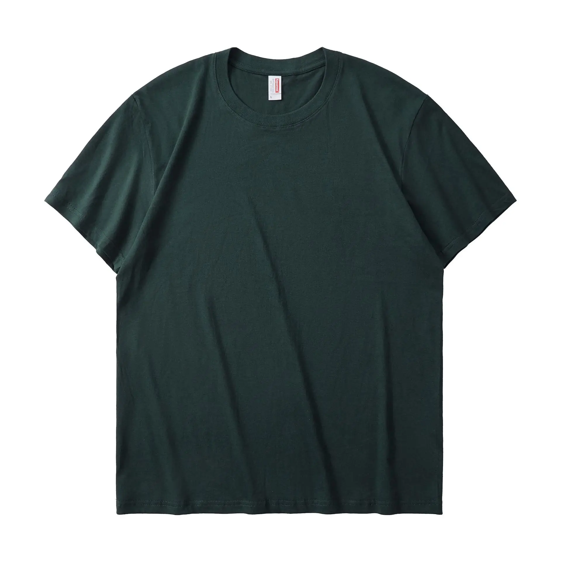 Men Grey Cotton T-Shirt 26 Count Round Neck Short Sleeve - Image 10