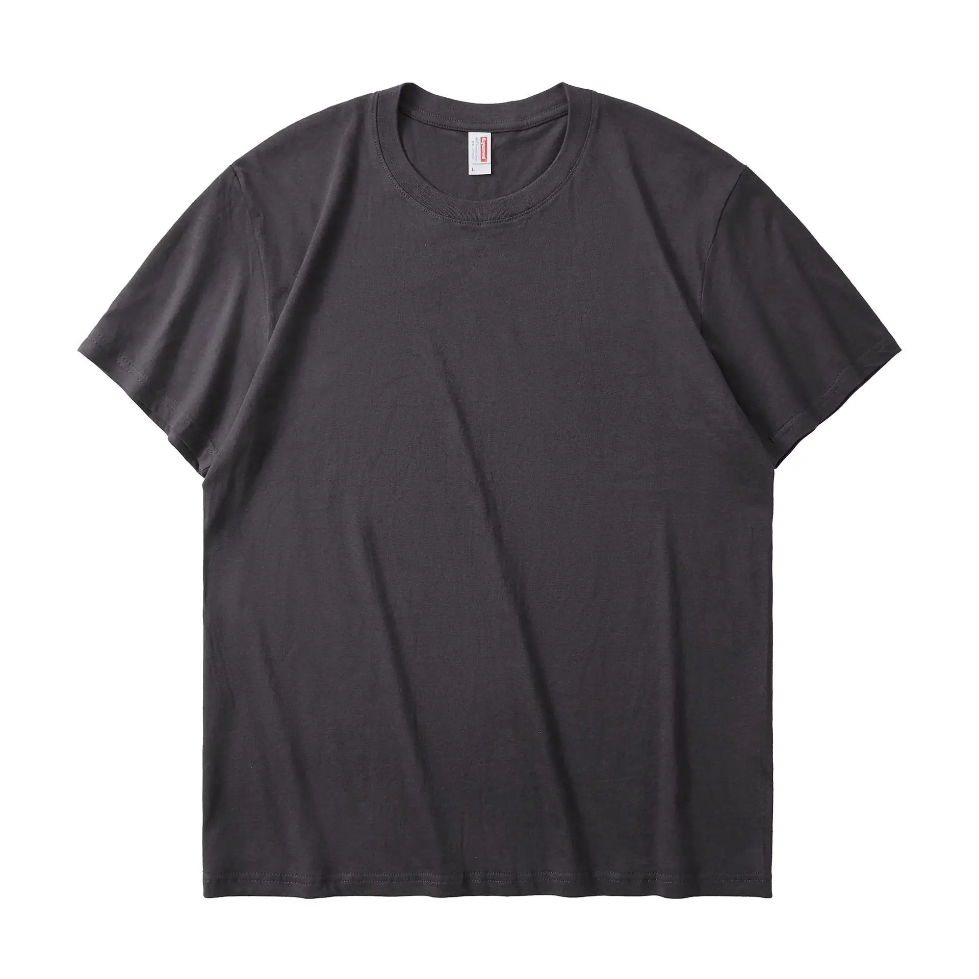 Men Grey Cotton T-Shirt 26 Count Round Neck Short Sleeve - Image 8