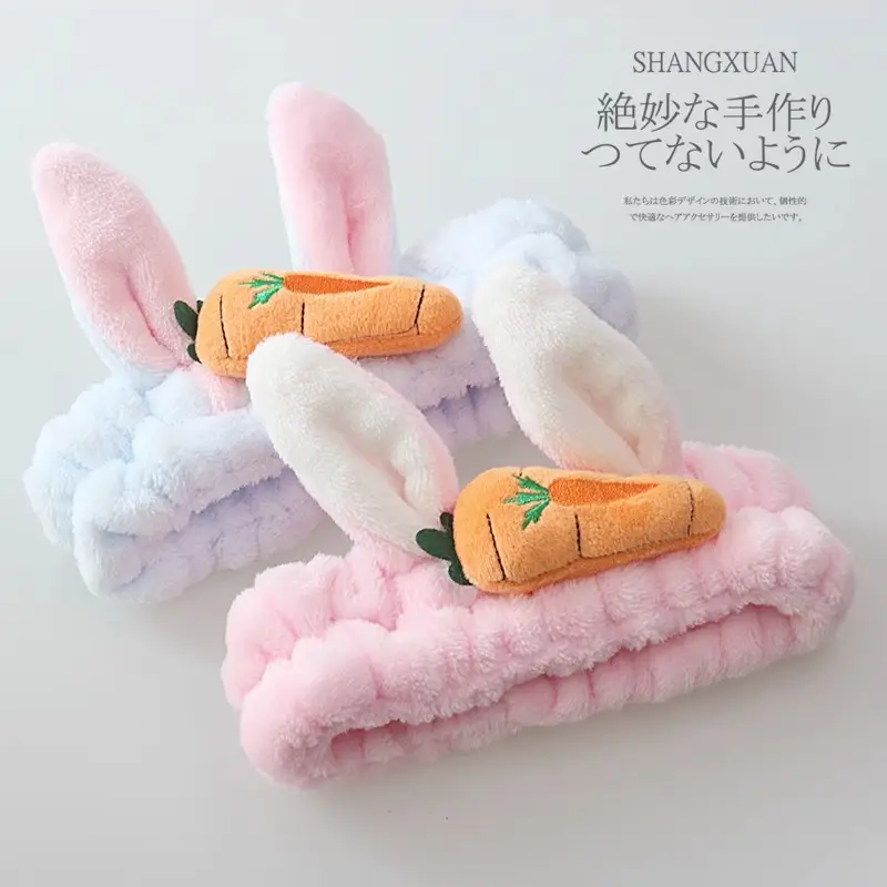 Japanese Style Soft Rabbit Ear Hair Band for Women