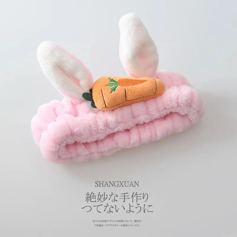 Japanese Style Soft Rabbit Ear Hair Band for Women