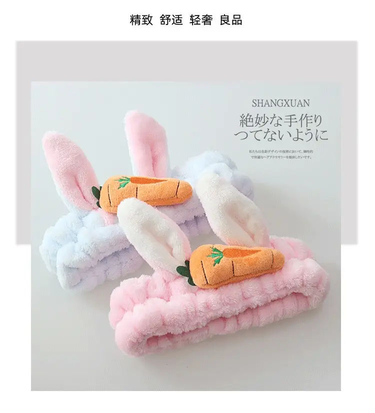 Japanese Style Soft Rabbit Ear Hair Band for Women — feature 3