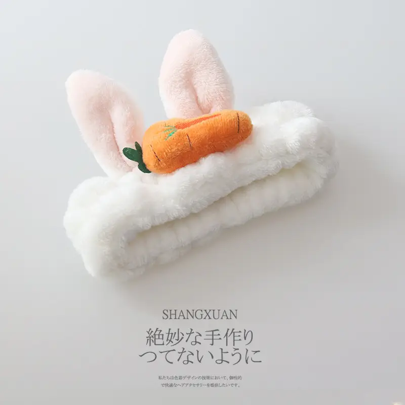 Japanese Style Soft Rabbit Ear Hair Band for Women