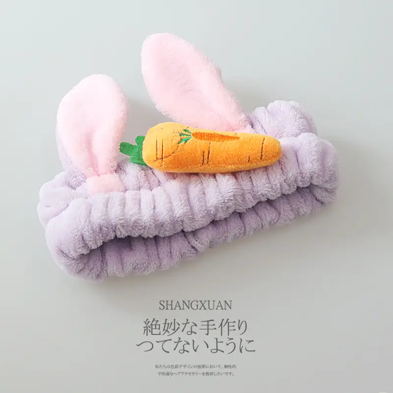 Japanese Style Soft Rabbit Ear Hair Band for Women