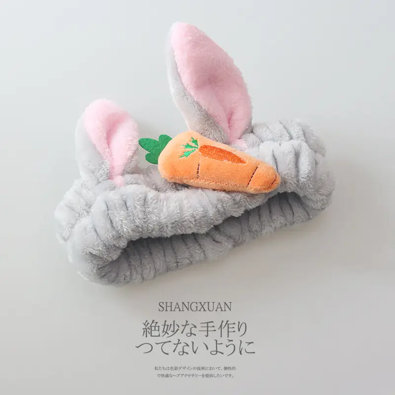 Japanese Style Soft Rabbit Ear Hair Band for Women