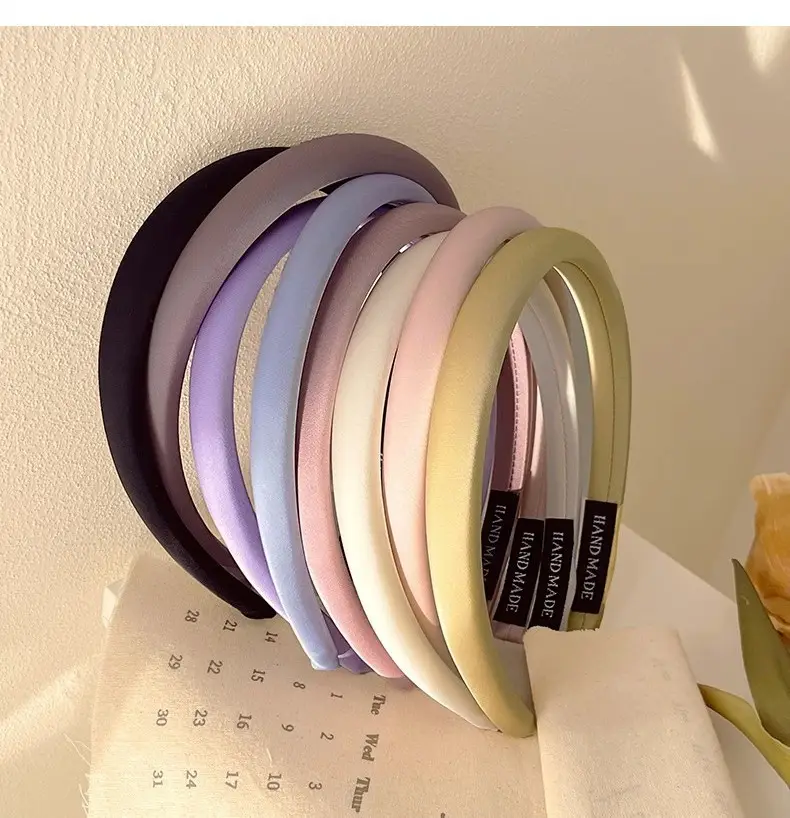 Women's Solid Color Glossy Hair Hoop Non-Slip Stamp — feature 3