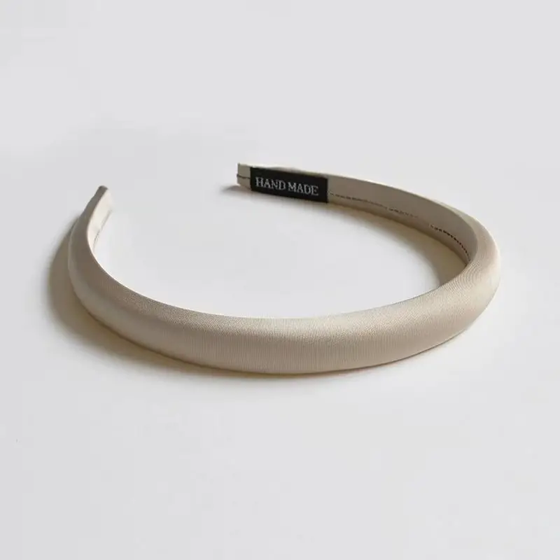 Women's Solid Color Glossy Hair Hoop Non-Slip Stamp