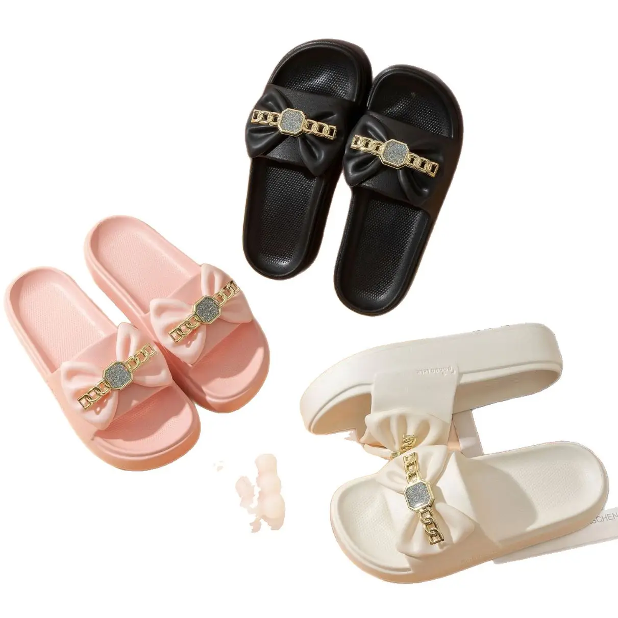 EVA Bow Slippers Women Summer Soft High-Bounce - Image 9