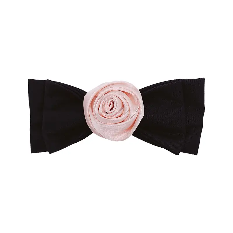 Japanese Style Black Pink Rose Hair Clips for Girls - Image 8